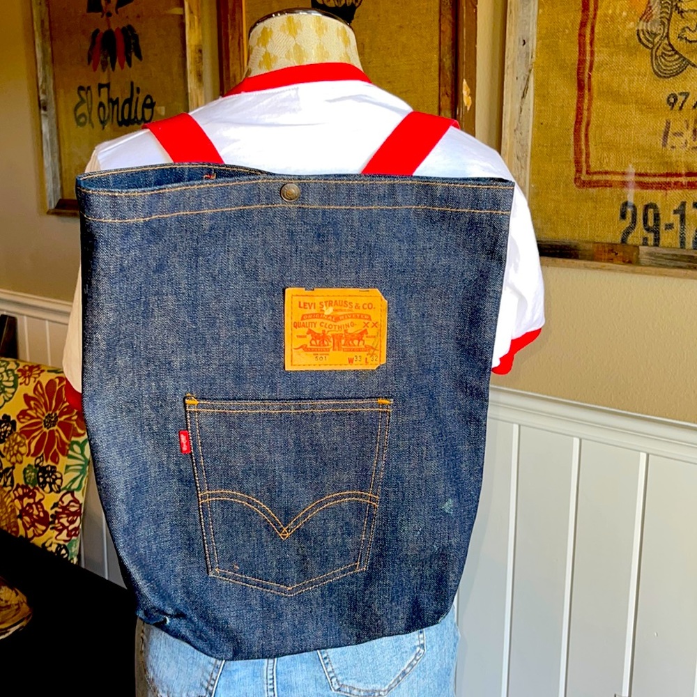 RARE Vintage 501 Levis Backpack Now! Designs
